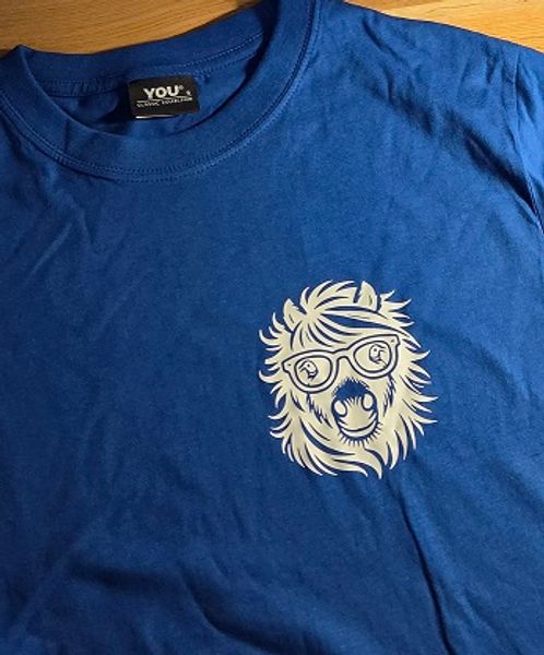 T-skjorte" ponni med briller"