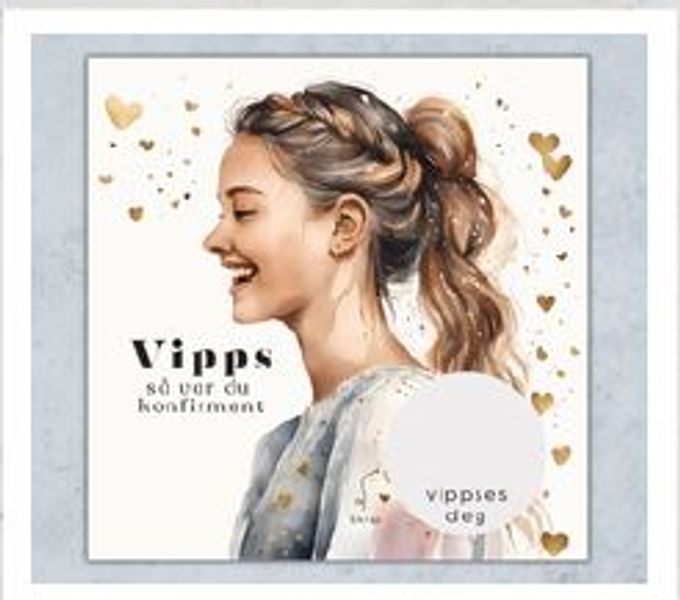 Gratulasjonskort med skrapefelt